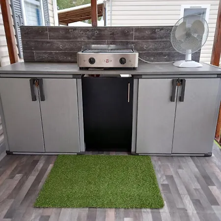 Campingplatz Joli Mobilhome 8 Pers Climatise Ca62 Vias